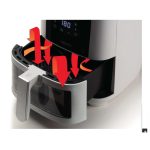 Friggitrice ad Aria ARIETE 6 Litri 1300W Temperatura massima 200° colore Bianco - 4626 Airy Fryer