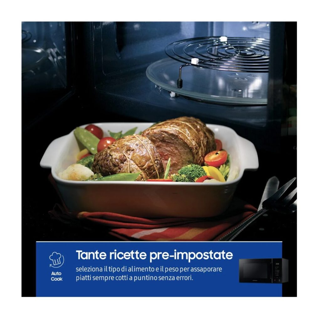 Forno Microonde Samsung 23 Litri 800 Watt - MG23T5018A