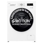Lg Lavatrice 8 Kg Classe A Profondità 55 cm Centrifuga 1400 giri Inverter Vapore Wi-Fi Allergy Care colore Bianco - F4NX1008NWK