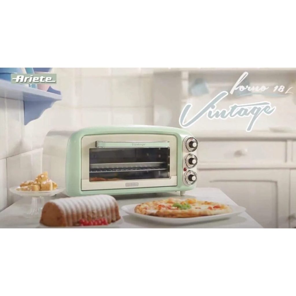 Forno Elettrico Fornetto ARIETE 18 Litri 1380 Watt Timer colore Verde - 979/04 Vintage