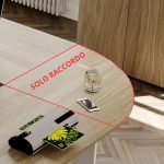 Raccordo per scrivania Ibisco noce naturale