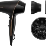 Remington Phon Asciugacapelli ionico Professionale potenza 2400 Watt colore Nero - AC9140B PROLuxe Midnight Edition