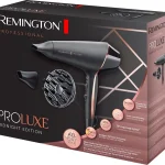 Remington Phon Asciugacapelli ionico Professionale potenza 2400 Watt colore Nero - AC9140B PROLuxe Midnight Edition