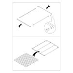 Rete matrimoniale a doghe smontabile RETEKIT160 con piedini H35 cm.