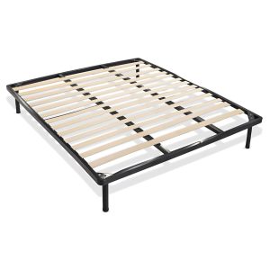 Rete matrimoniale a doghe smontabile RETEKIT160 con piedini H35 cm.