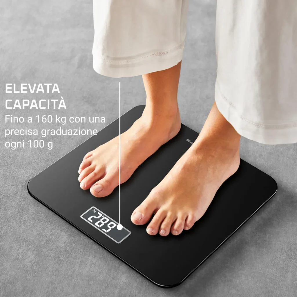 Rowenta Bilancia Pesapersone Digitale Portata Massima 160 Kg Display LCD colore Nero - BS1800V0 Premiss 2.0