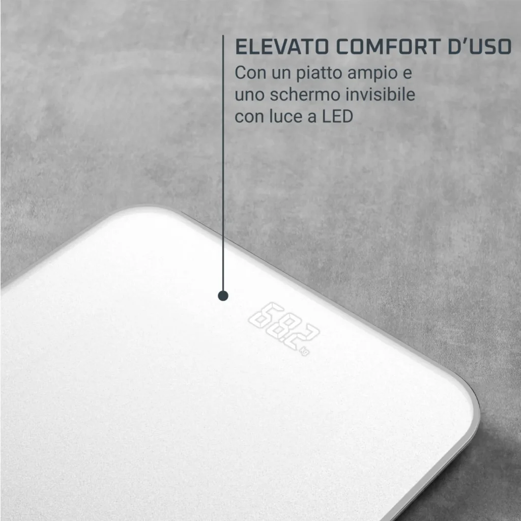 Rowenta Bilancia Pesapersone Digitale Portata Massima 180 Kg Display LED colore Bianco - BS1901V0 Classic 2.0