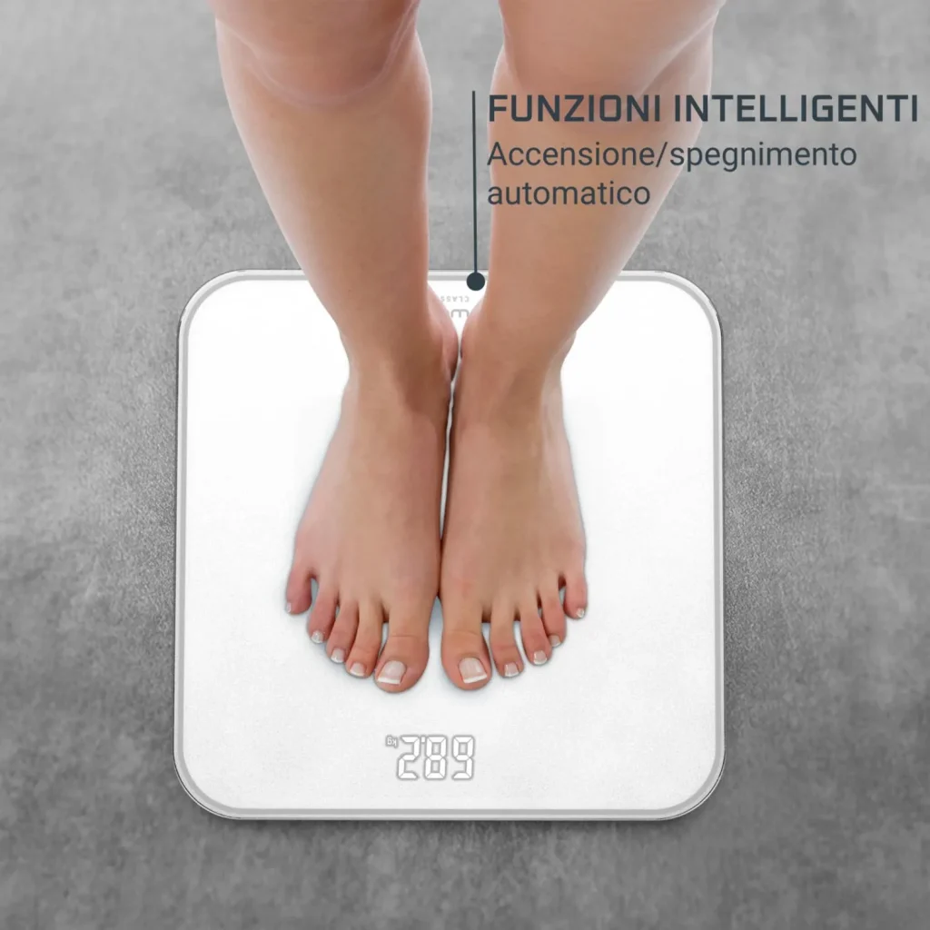 Rowenta Bilancia Pesapersone Digitale Portata Massima 180 Kg Display LED colore Bianco - BS1901V0 Classic 2.0