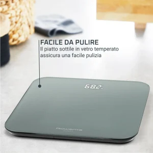 Rowenta Bilancia Pesapersone Digitale con Display LED Portata max 180 Kg colore Eucalipto Classic 2.0 - BS1903V0