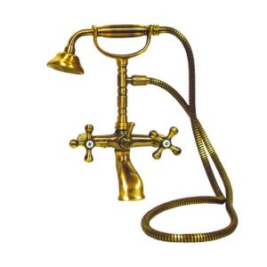 Rubinetto Lecce Classic con doccetta ottone antico