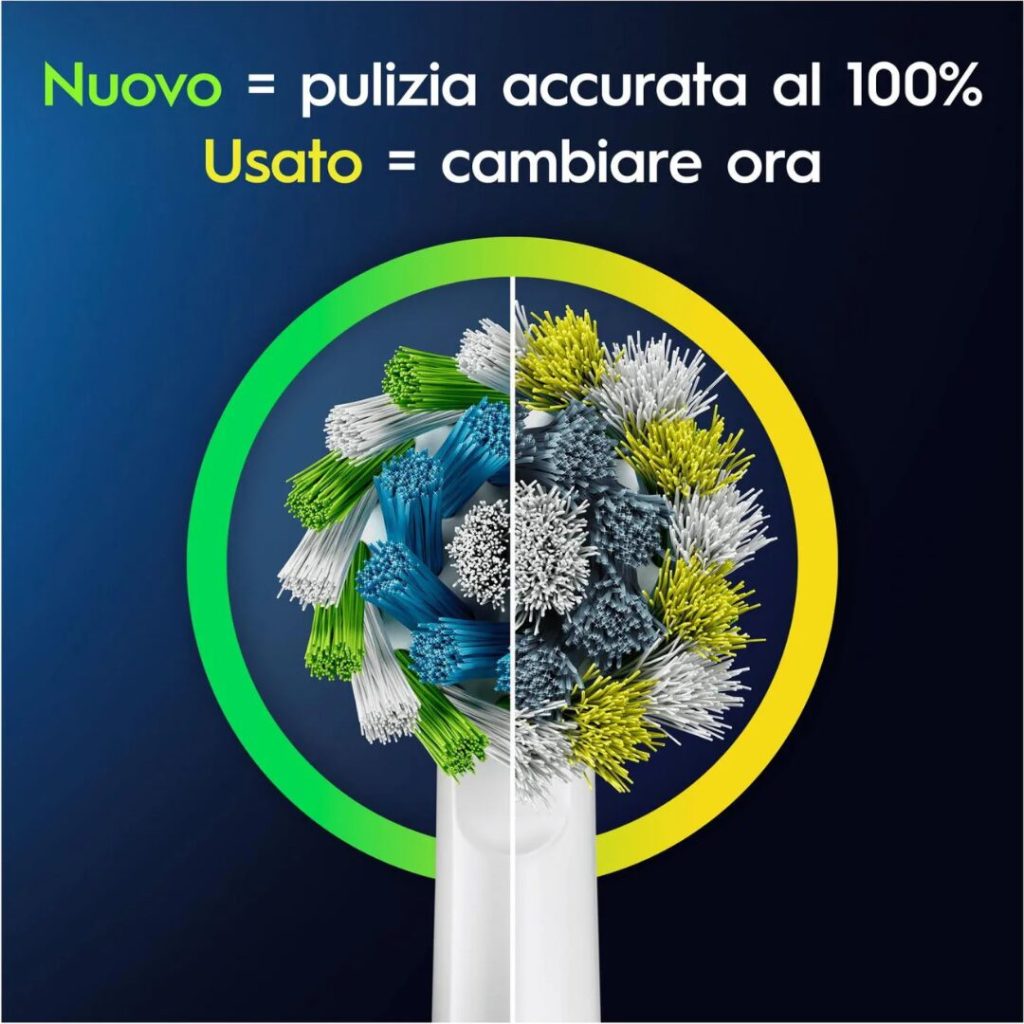 Spazzolino Elettrico ORAL-B Ricaricabile 2 Testine di Ricambio - PRO1CRSTQ1