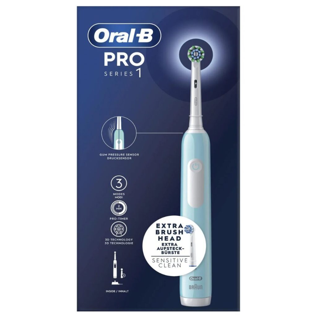 Spazzolino Elettrico ORAL-B Ricaricabile 2 Testine di Ricambio - PRO1CRSTQ1