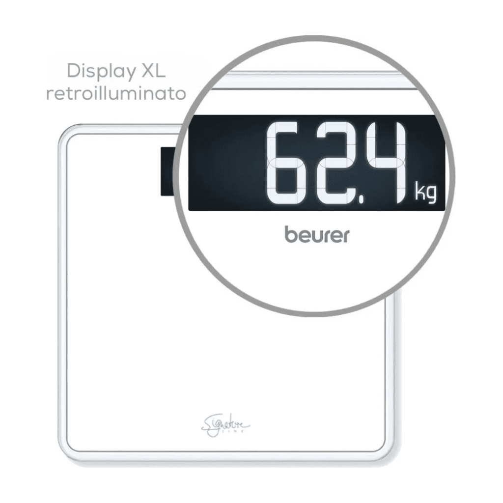 Bilancia pesapersone BEURER SignatureLine Bilancia in Vetro - GS400WH