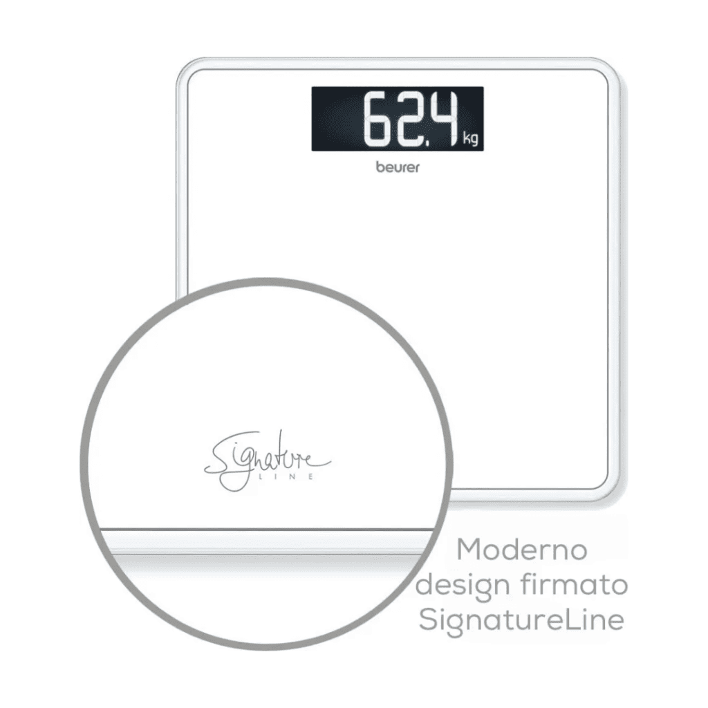 Bilancia pesapersone BEURER SignatureLine Bilancia in Vetro - GS400WH