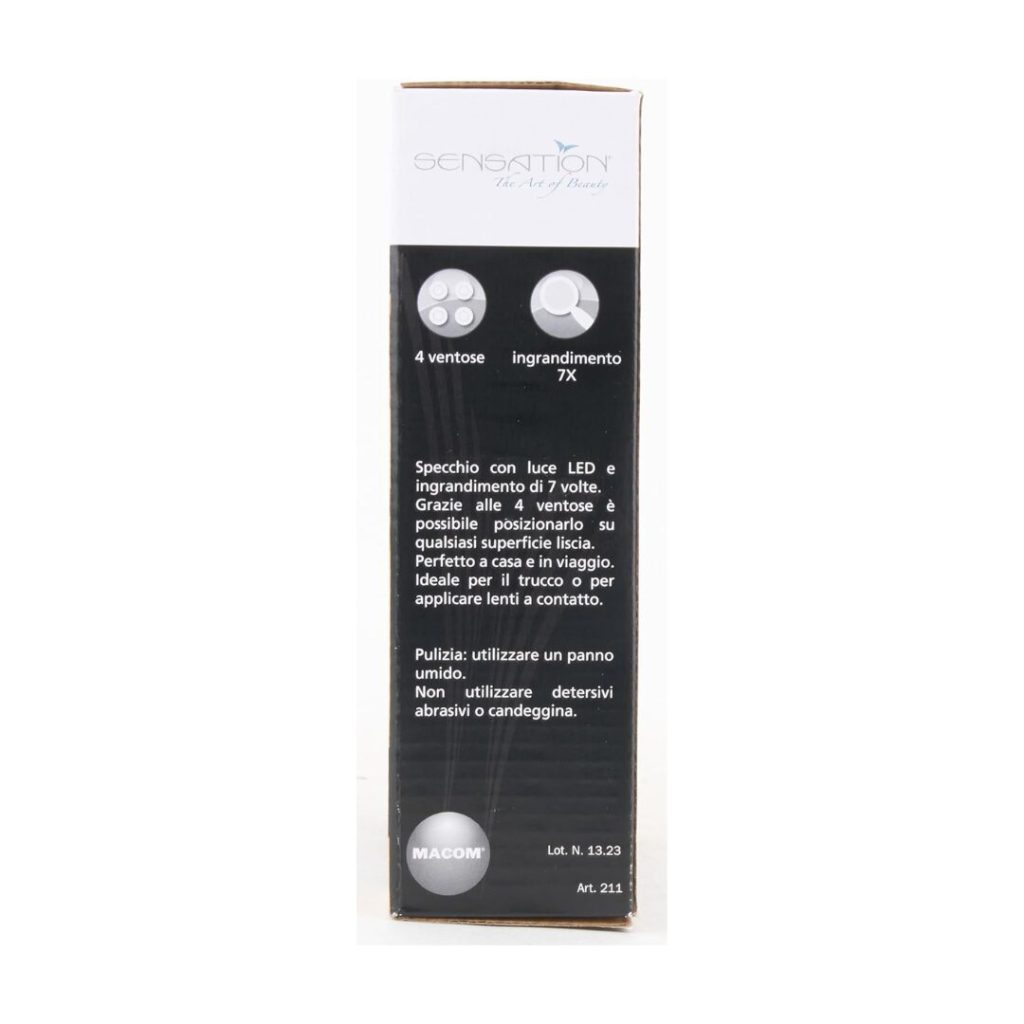 Specchio Luminoso MACOM ventose e Luce Led  - 211solar