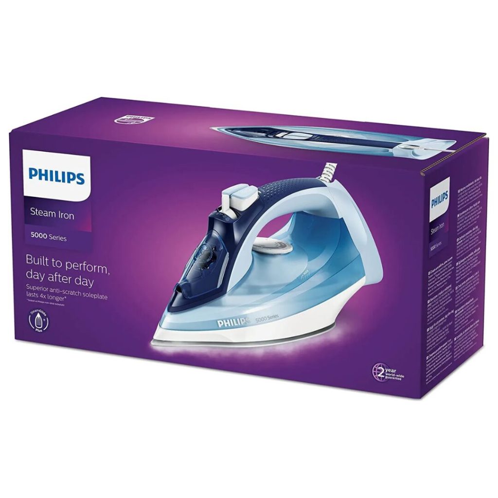 Ferro da Stiro a Vapore PHILIPS 2400 Watt Piastra SteamGlide Plus - DST5030/20