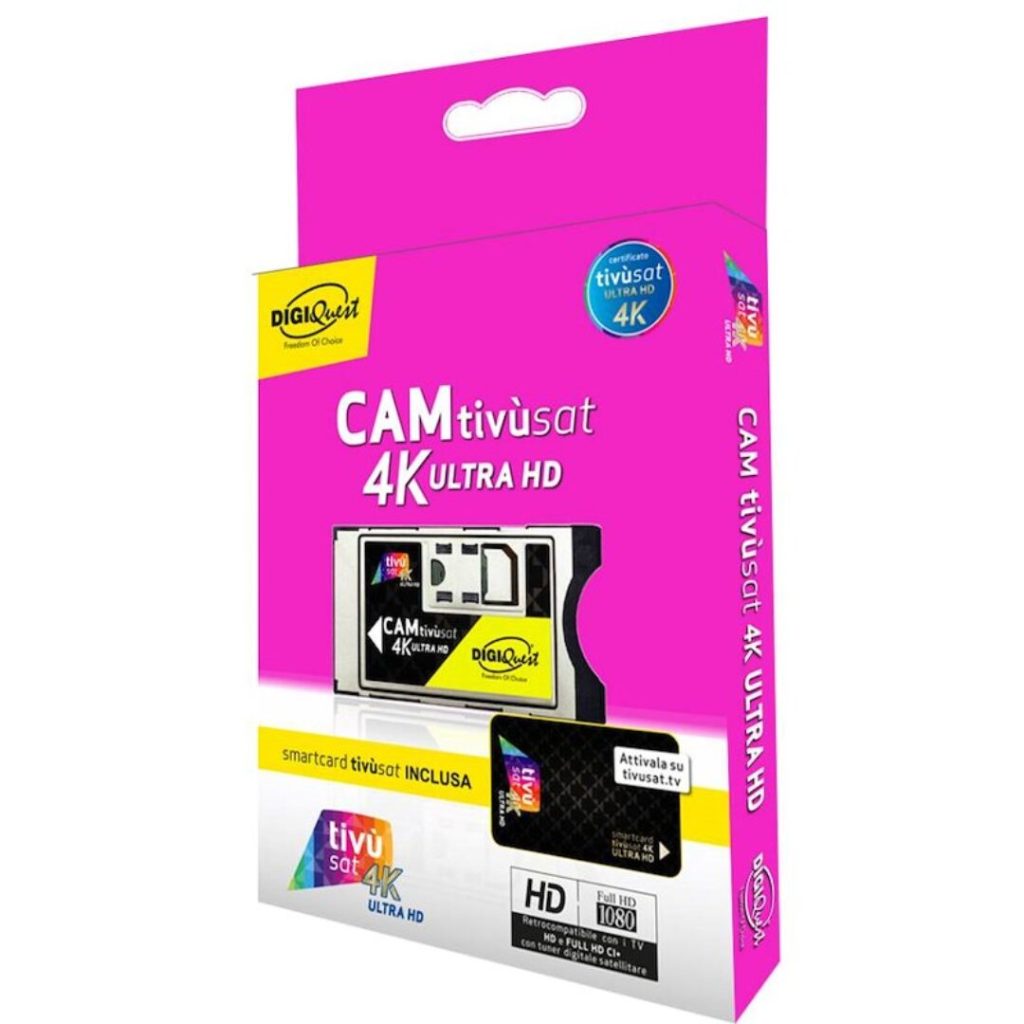 BUNDLETVSA DGQ CAM HD + SCHEDA TVSAT+4K+ECP