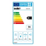 Samet Cappa Embla 9023 da parete 90 cm acciaio inox