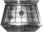 Samet Ermete maxi cucina a gas con porta bombola con piano e frontali inox con forno multifunzione e grill elettrico classe A