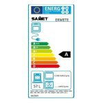 Samet Ermete maxi cucina a gas con porta bombola con piano e frontali inox con forno multifunzione e grill elettrico classe A