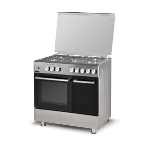 Samet Ermete maxi cucina a gas con porta bombola con piano e frontali inox con forno multifunzione e grill elettrico classe A