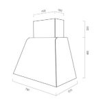 Samet Svevo80 Cappa a parete piombo ghisa