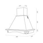 Samet cappa rustica parete Aosta60 panna bucciato e massello