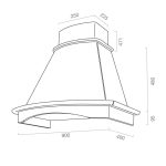 Samet cappa rustica parete Bard90 panna bucciato e massello