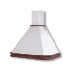 Samet cappa rustica parete Mattei90 panna bucciato e massello noce