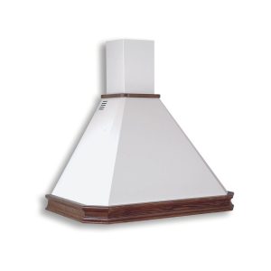 Samet cappa rustica parete Mattei90 panna bucciato e massello noce