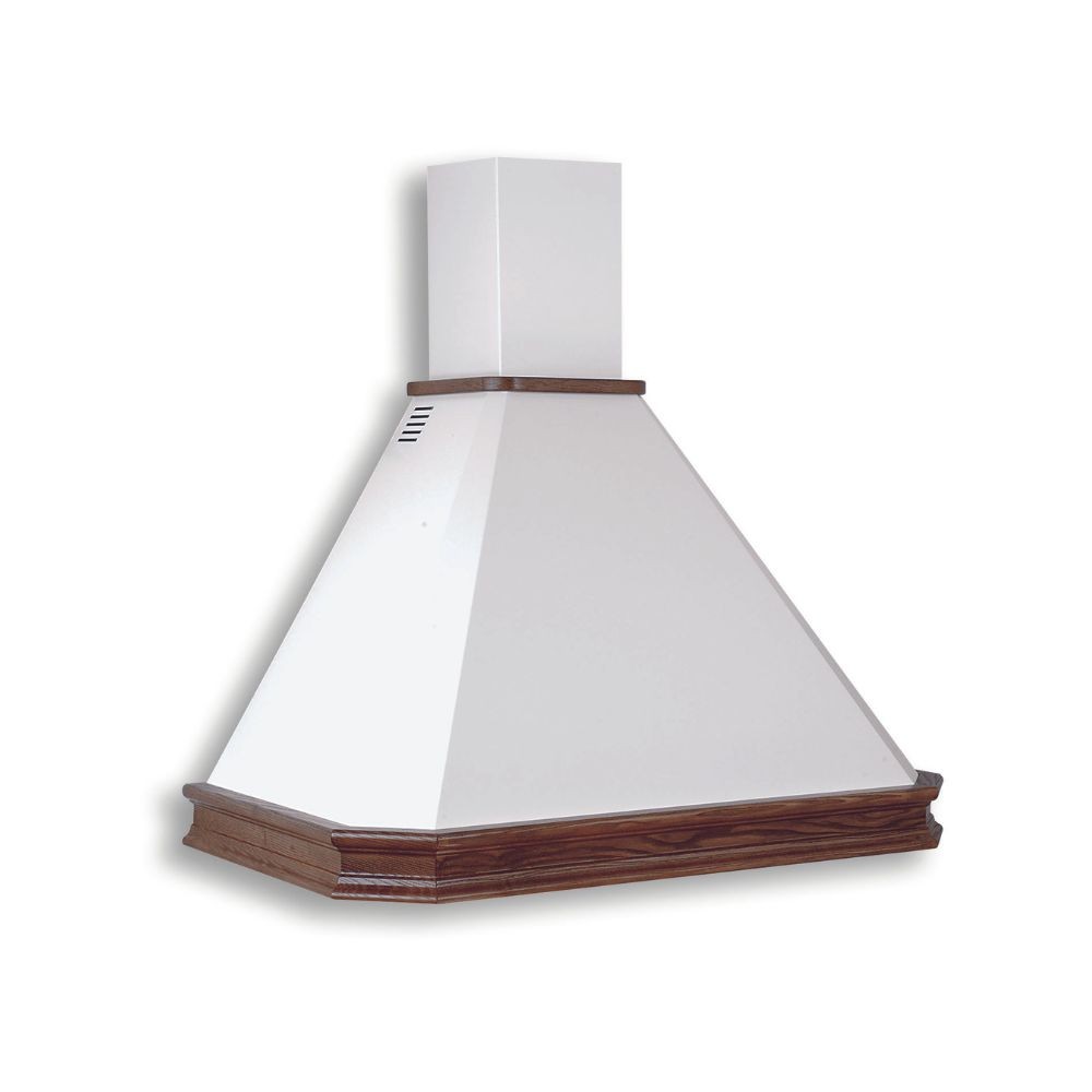 Samet cappa rustica parete Mattei90 panna bucciato e massello noce