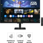 Samsung Monitor PC 32" Full HD Display LCD 1920 x 1080 Pixel Luminosità 250 cd/m2 Risposta 4 ms HDMI colore Nero - LS32FM500EUXEN Smart Monitor M5