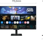 Samsung Monitor PC 32" Full HD Display LCD 1920 x 1080 Pixel Luminosità 250 cd/m2 Risposta 4 ms HDMI colore Nero - LS32FM500EUXEN Smart Monitor M5