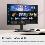 Samsung Monitor PC 32" Full HD Display LCD 1920 x 1080 Pixel Luminosità 250 cd/m2 Risposta 4 ms HDMI colore Nero - LS32FM500EUXEN Smart Monitor M5