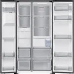 Samsung Frigorifero Americano Side by Side Capacità 640 Litri Classe energetica E Raffreddamento No Frost colore Argento - RS70F65KETEF