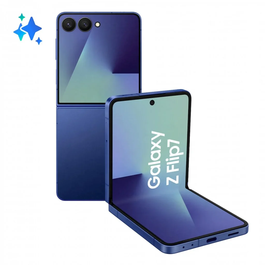 Samsung Galaxy Z Flip7 Smartphone 4"/6,8" Display Dynamic AMOLED 2X 5G RAM 12 Gb Memoria Interna 512 Gb Android colore Blu - SM-F766BDBGEUE