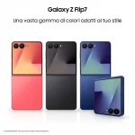 Samsung Galaxy Z Flip7 Smartphone 4"/6,8" Display Dynamic AMOLED 2X 5G RAM 12 Gb Memoria Interna 256 Gb Android colore Nero - SM-F766BZKGEUE