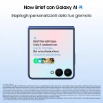 Samsung Galaxy Z Flip7 Smartphone 4"/6,8" Display Dynamic AMOLED 2X 5G RAM 12 Gb Memoria Interna 256 Gb Android colore Nero - SM-F766BZKGEUE