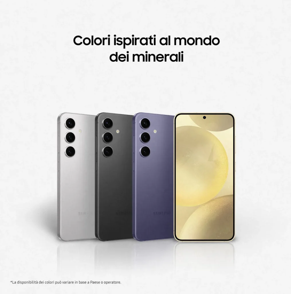 Samsung Galaxy S24 Smartphone 6.2" 5G Ram 8 Gb Capacità 256 Gb 50 MP Android colore Cobalt Violet - SM-S921BZVGEUE