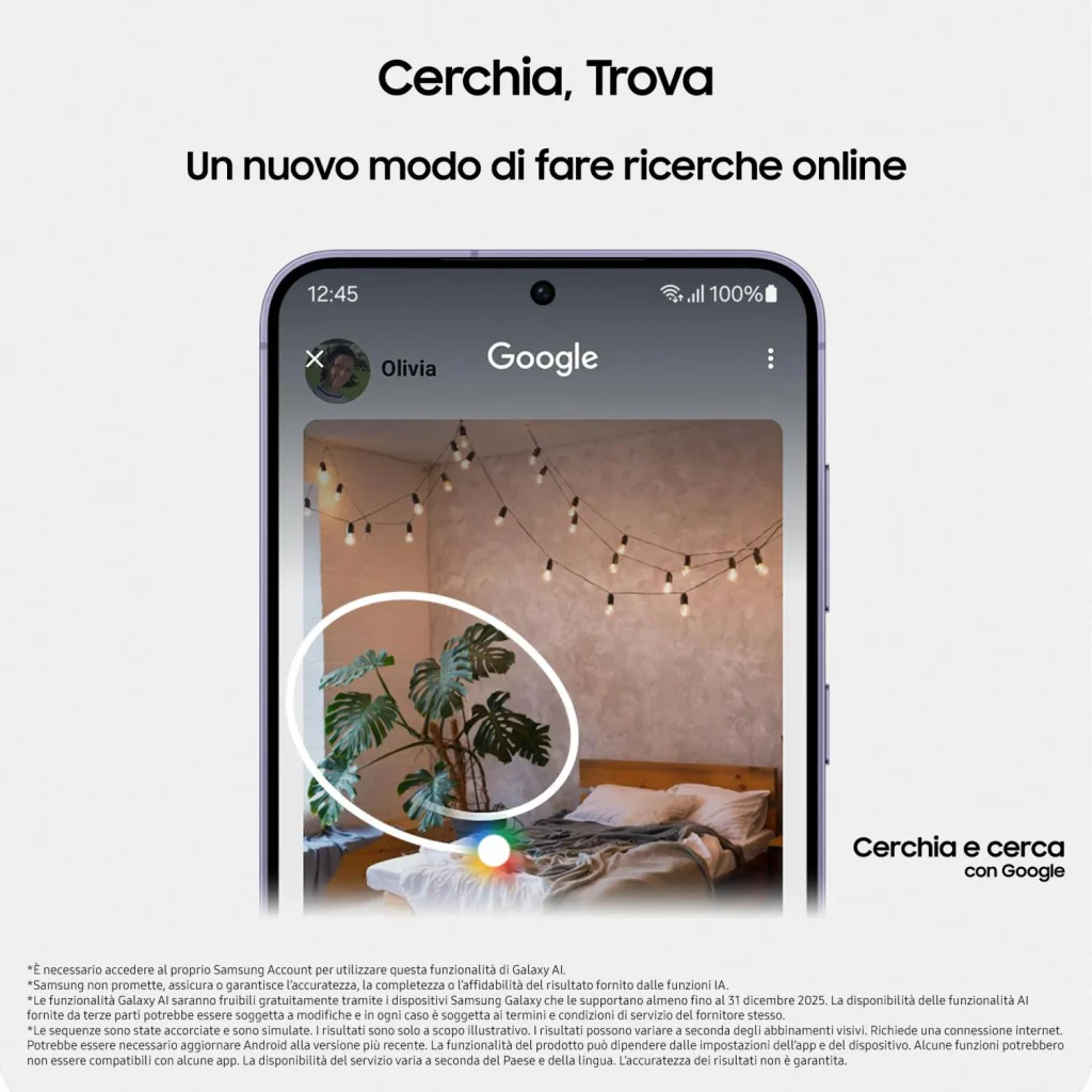 Samsung Galaxy S24 Smartphone 6.2" 5G Ram 8 Gb Capacità 256 Gb 50 MP Android colore Cobalt Violet - SM-S921BZVGEUE