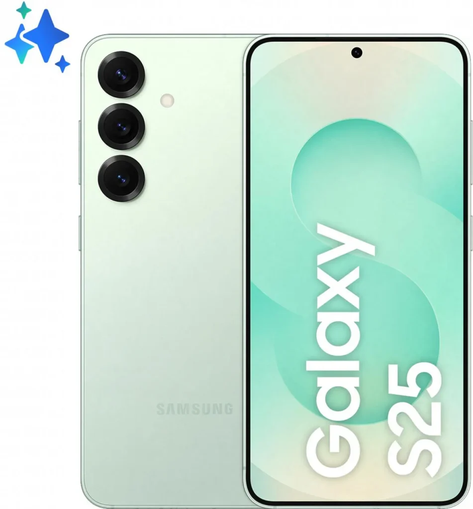 Samsung Galaxy S25 Smartphone 6.2" AI 5G Display FHD+ Dynamic AMOLED 2X RAM 12 GB Memoria Interna 128 GB Fotocamera 50 MP Android colore Mint