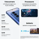 Samsung Galaxy S25+ Smartphone 6.7" AI 5G Display QHD+ Dynamic AMOLED 2X RAM 12 GB Memoria Interna 512 GB Fotocamera 50 MP Android colore Silver Shadow - SM-S936BZSGEUE