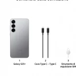 Samsung Galaxy S25+ Smartphone 6.7" AI 5G Display QHD+ Dynamic AMOLED 2X RAM 12 GB Memoria Interna 512 GB Fotocamera 50 MP Android colore Silver Shadow - SM-S936BZSGEUE