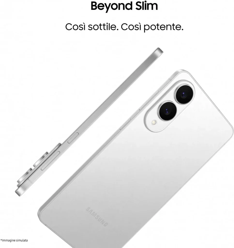 Samsung Galaxy S25 Edge Smartphone 6,7" RAM 12 GB Capacità 512 GB Risoluzione 200 MP Sistema Android colore Nero - SM-S937BZKGEUE
