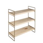 Scaffale Hobby 3 ripiani 40x13x40 bronzo ASZ1572