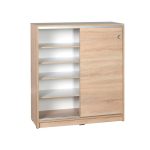 Scarpiera ADR322OAK2023 rovere ante scorrevoli e 4 ripiani