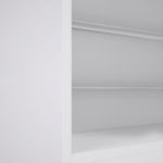 Scarpiera Nyx colore bianco con anta a specchio reversibile