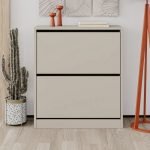 Scarpiera SHC520SAND due ante a ribalta cashmere