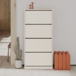 Scarpiera SHC540SAND quattro ante a ribalta cashmere