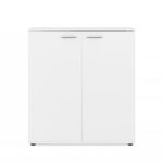 Scarpiera Satos02A bianca 2 ante e 8 ripiani